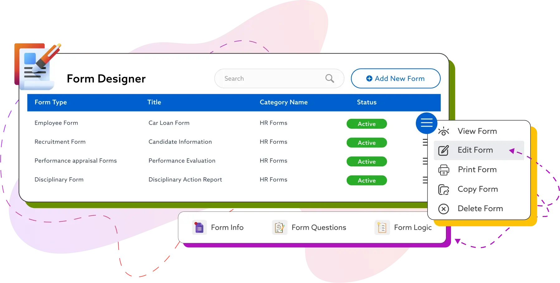 Customizable Form Templates